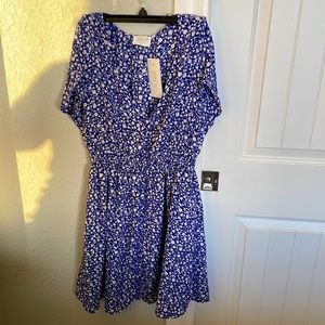 Sienna Sky blue floral dress size M